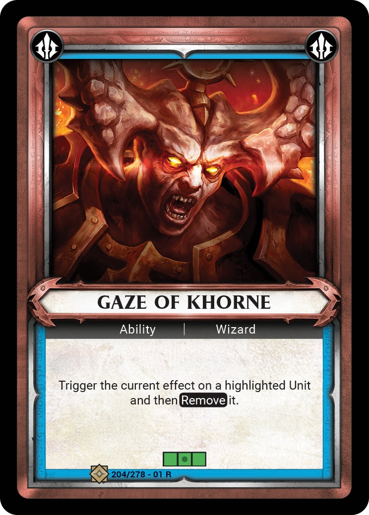 Gaze of Khorne (Unclaimed) (WHAOSC) - Warhammer Age of Sigmar Champions TCG Single