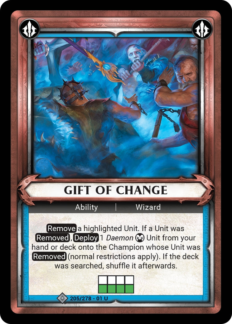 Gift of Change (Claimed) (WHAOSC) - Warhammer Age of Sigmar Champions TCG Single