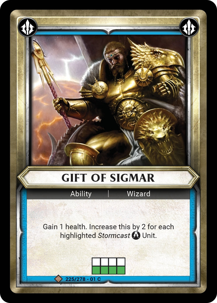 Gift of Sigmar (Claimed) (WHAOSC) - Warhammer Age of Sigmar Champions TCG Single