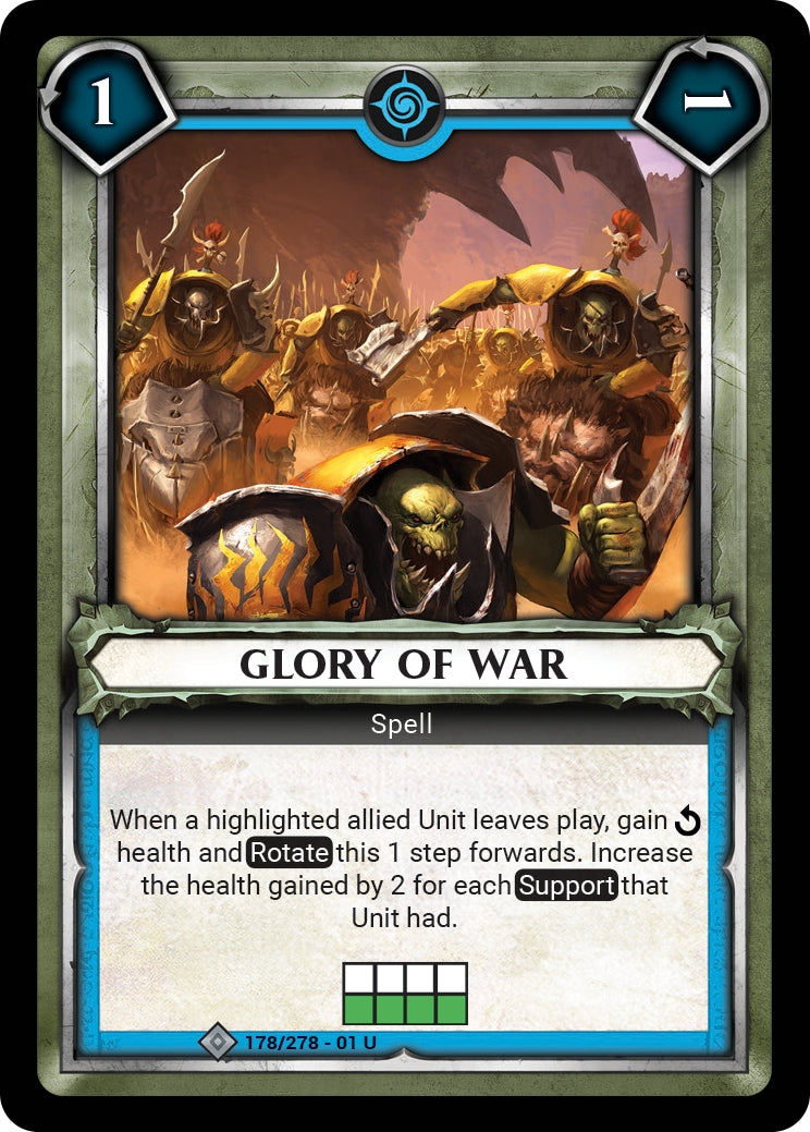 Glory of War (Claimed) (WHAOSC) - Warhammer Age of Sigmar Champions TCG Single