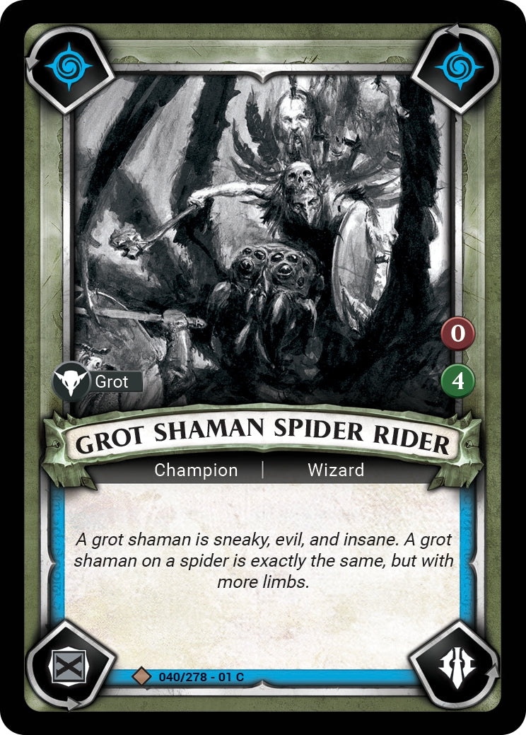 Grot Shaman Spider Rider (Unclaimed) (WHAOSC) - Warhammer Age of Sigmar Champions TCG Single