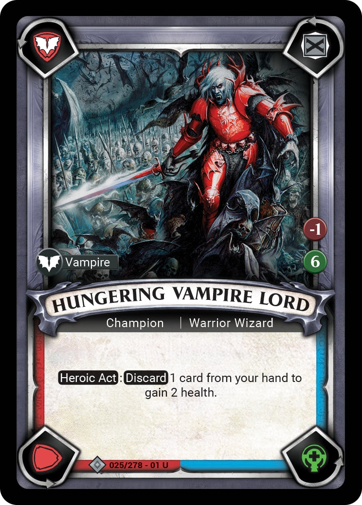 Hungering Vampire Lord (Claimed) (WHAOSC) - Warhammer Age of Sigmar Champions TCG Single