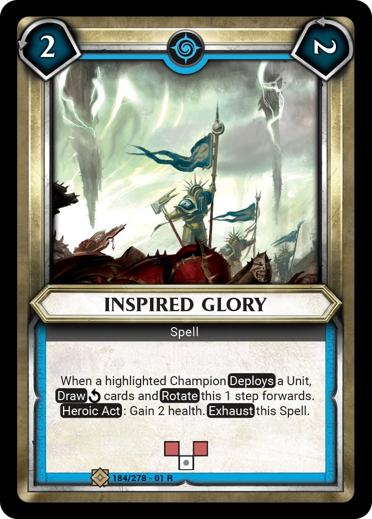 Inspired Glory (Claimed) (WHAOSC) - Warhammer Age of Sigmar Champions TCG Single