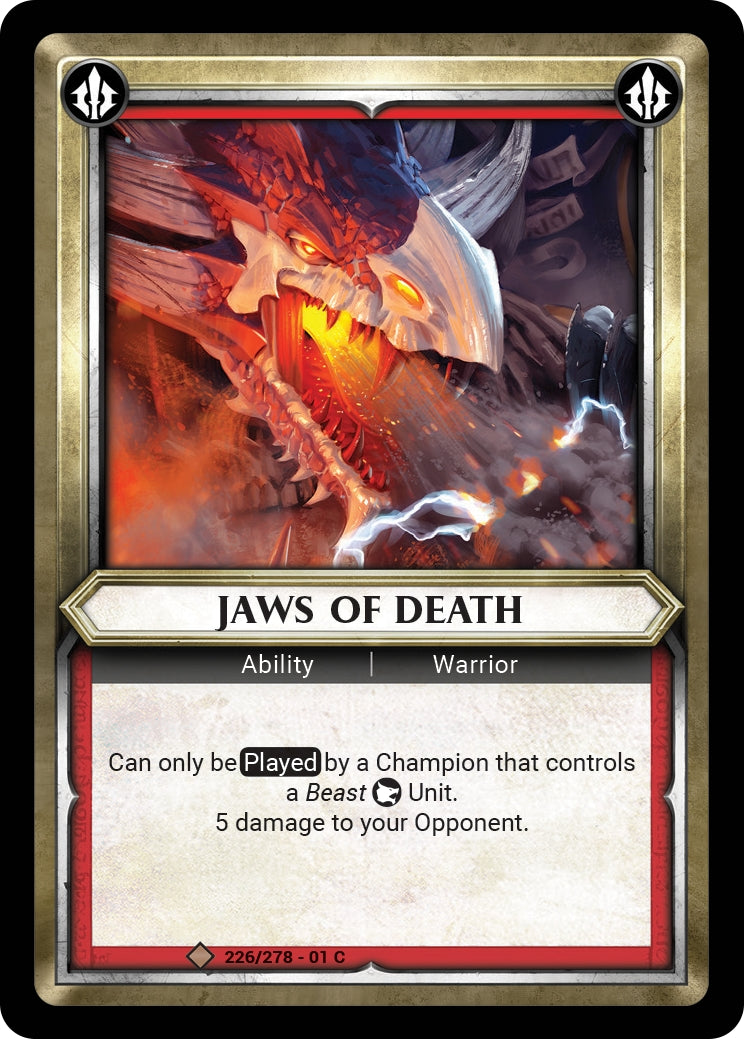 Jaws of Death (Claimed) (WHAOSC) - Warhammer Age of Sigmar Champions TCG Single