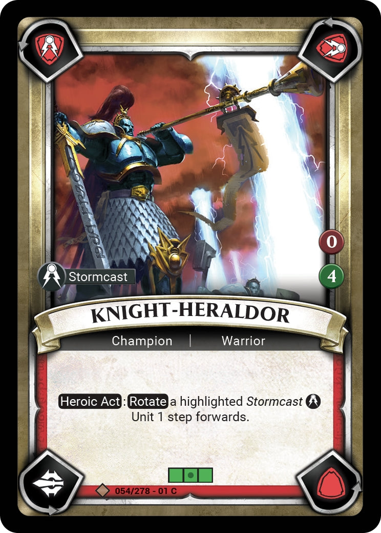Knight-Heraldor (Unclaimed) (WHAOSC) - Warhammer Age of Sigmar Champions TCG Single