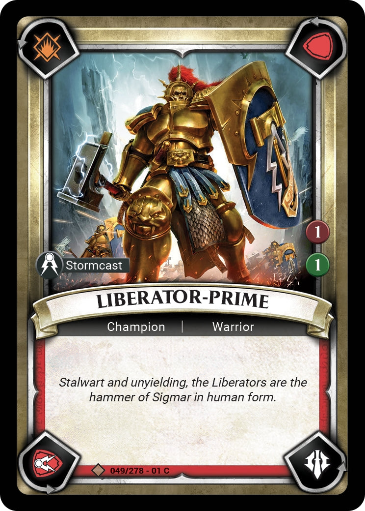 Liberator-Prime (Unclaimed) (WHAOSC) - Warhammer Age of Sigmar Champions TCG Single