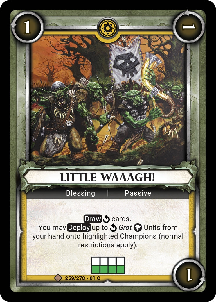 Little Waaagh! (Claimed) (WHAOSC) - Warhammer Age of Sigmar Champions TCG Single