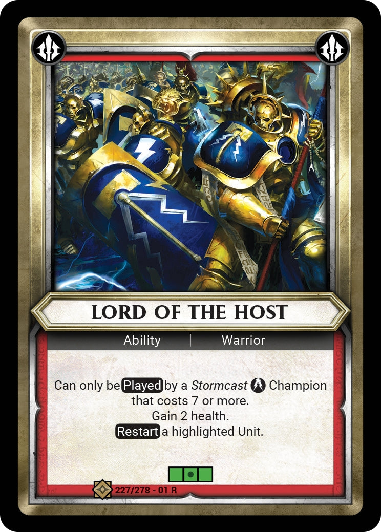 Lord of the Host (Unclaimed) (WHAOSC) - Warhammer Age of Sigmar Champions TCG Single