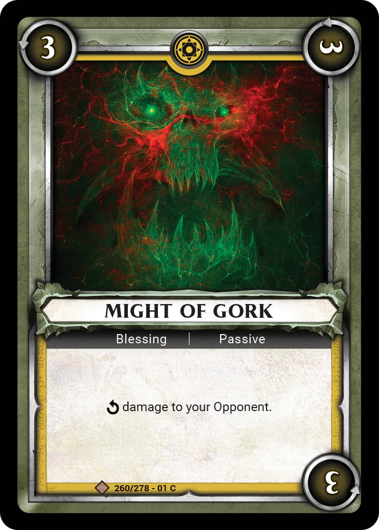 Might of Gork (Claimed) (WHAOSC) - Warhammer Age of Sigmar Champions TCG Single