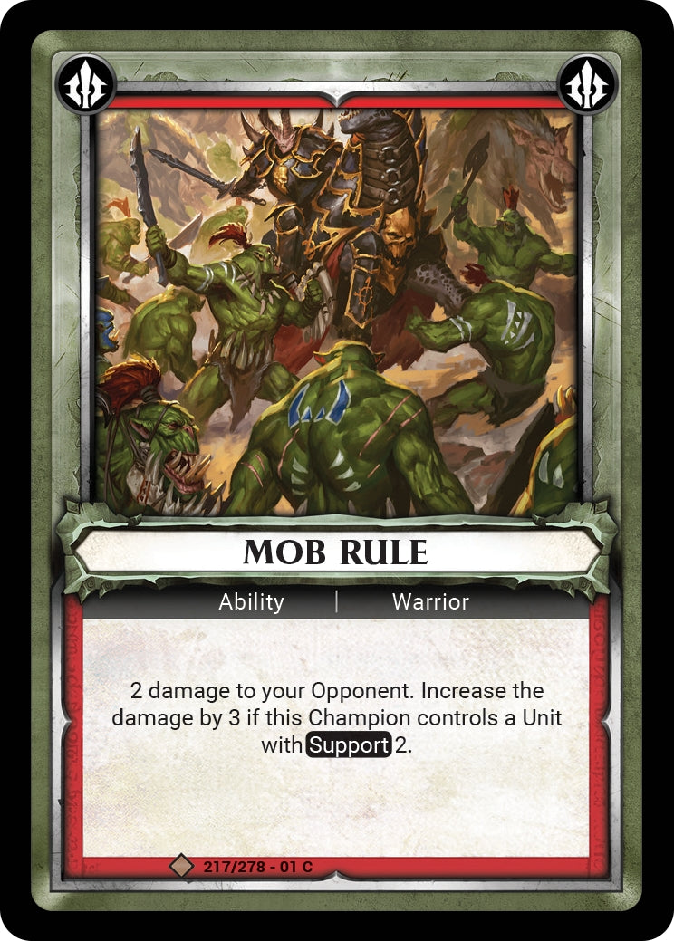 Mob Rule (Claimed) (WHAOSC) - Warhammer Age of Sigmar Champions TCG Single
