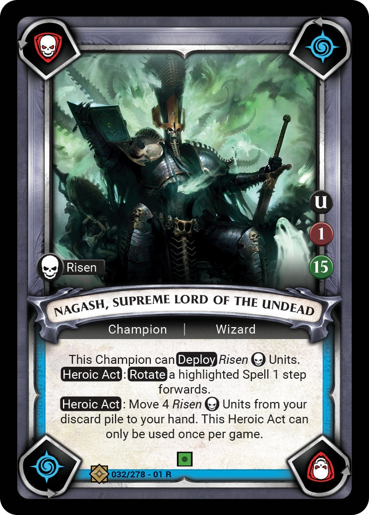 Nagash Supreme Lord of the Undead (Unclaimed) (WHAOSC) - Warhammer Age of Sigmar Champions TCG Single
