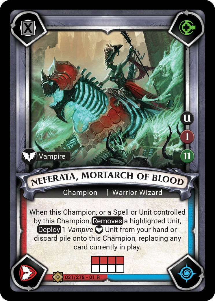 Neferata Mortarch of Blood (Unclaimed) (WHAOSC) - Warhammer Age of Sigmar Champions TCG Single