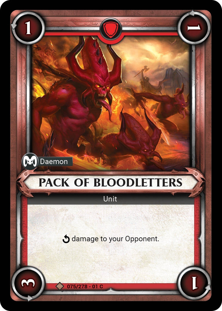 Pack of Bloodletters (Unclaimed) (WHAOSC) - Warhammer Age of Sigmar Champions TCG Single