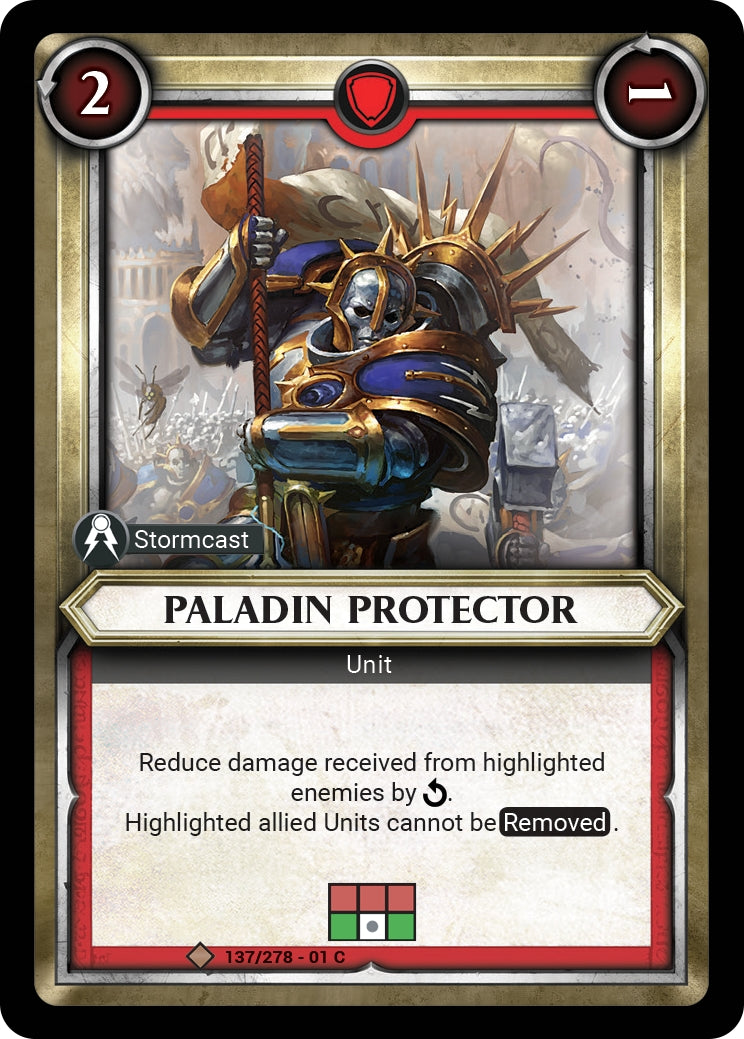 Paladin Protector (Unclaimed) (WHAOSC) - Warhammer Age of Sigmar Champions TCG Single