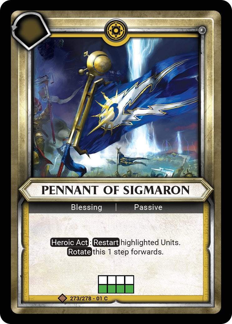 Pennant of Sigmaron (Unclaimed) (WHAOSC) - Warhammer Age of Sigmar Champions TCG Single