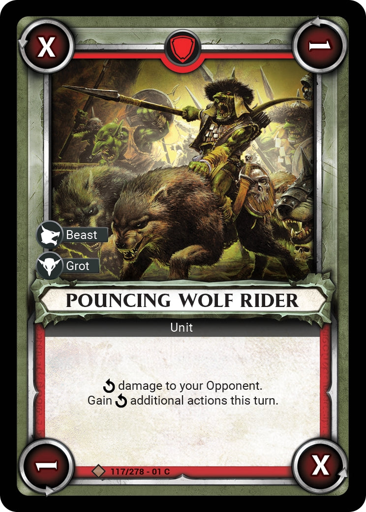 Pouncing Wolf Rider (Claimed) (WHAOSC) - Warhammer Age of Sigmar Champions TCG Single