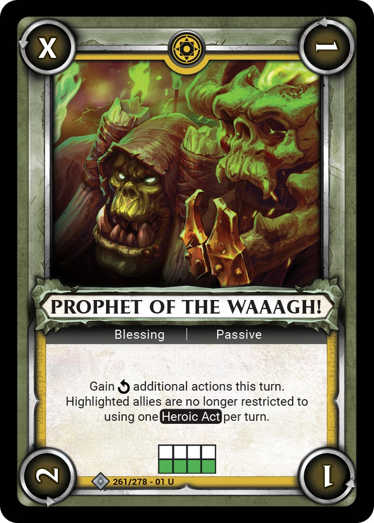 Prophet of the Waaagh! (Claimed) (WHAOSC) - Warhammer Age of Sigmar Champions TCG Single
