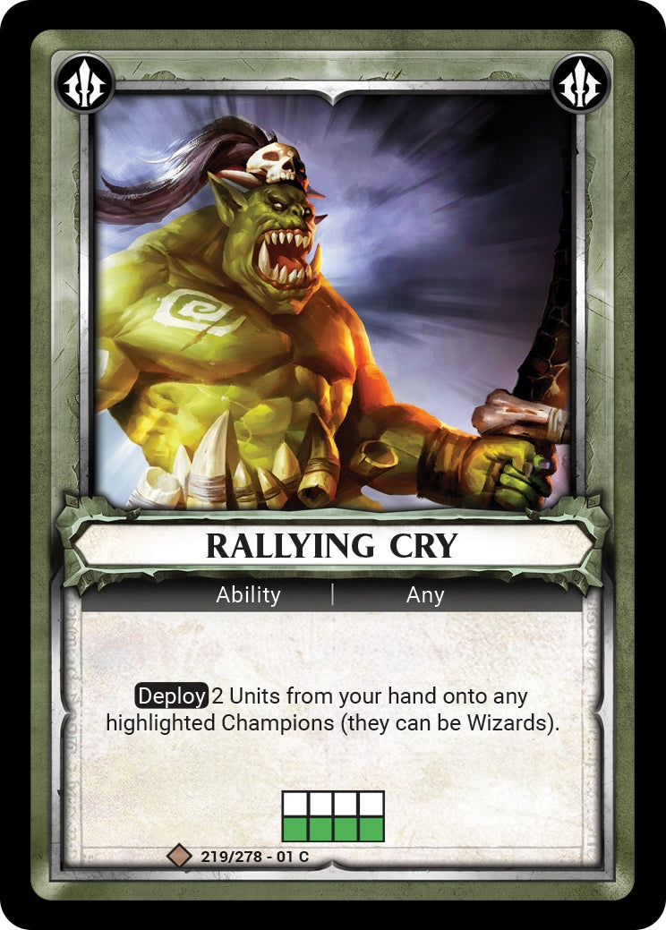Rallying Cry (Unclaimed) (WHAOSC) - Warhammer Age of Sigmar Champions TCG Single