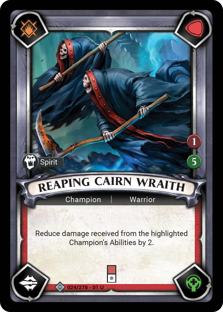 Reaping Cairn Wraith (Unclaimed) (WHAOSC) - Warhammer Age of Sigmar Champions TCG Single