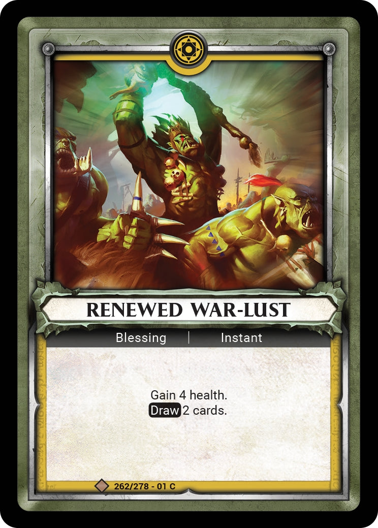 Renewed War-Lust (Unclaimed) (WHAOSC) - Warhammer Age of Sigmar Champions TCG Single