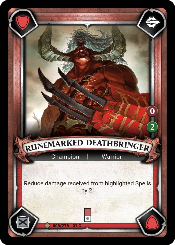 Runemarked Deathbringer (Unclaimed) (WHAOSC) - Warhammer Age of Sigmar Champions TCG Single