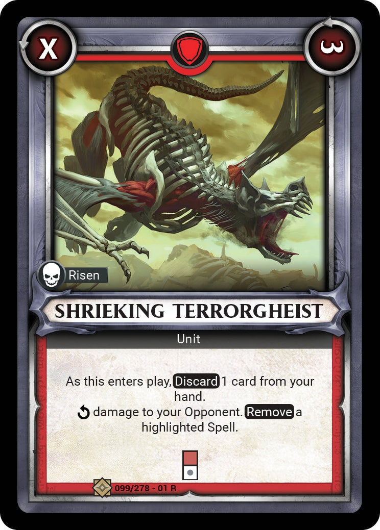 Shrieking Terrorgheist (Claimed) (WHAOSC) - Warhammer Age of Sigmar Champions TCG Single