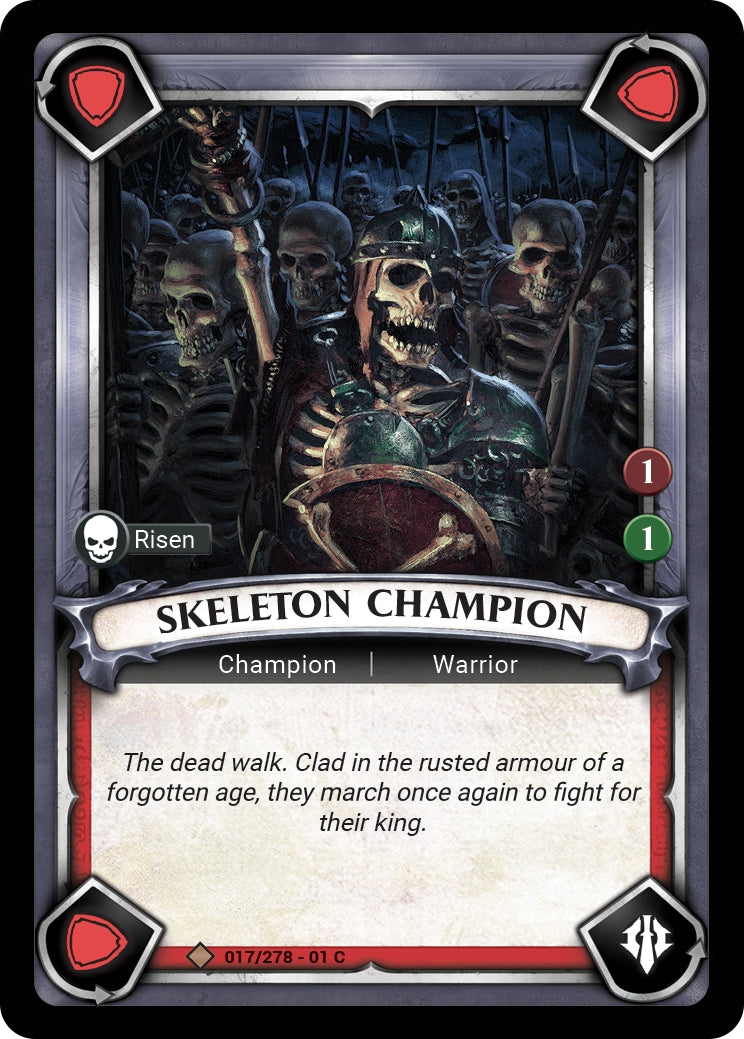 Skeleton Champion (Unclaimed) (WHAOSC) - Warhammer Age of Sigmar Champions TCG Single