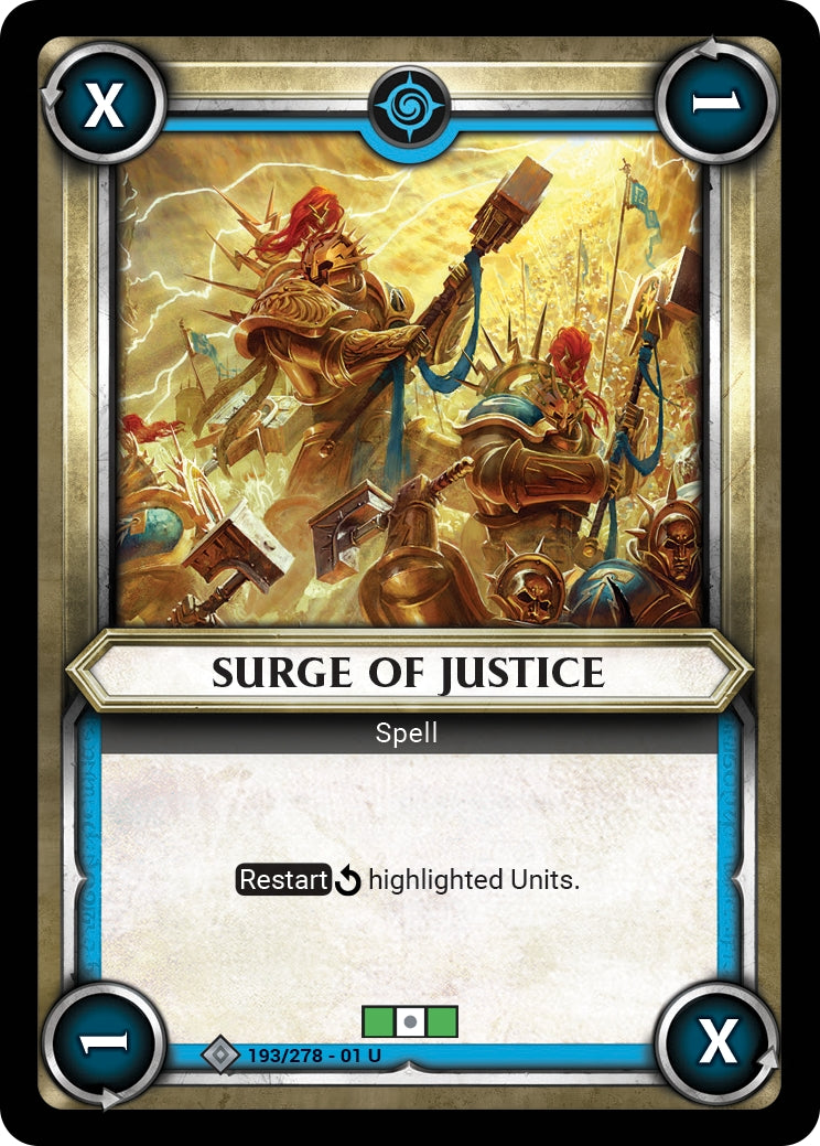 Surge of Justice (Claimed) (WHAOSC) - Warhammer Age of Sigmar Champions TCG Single