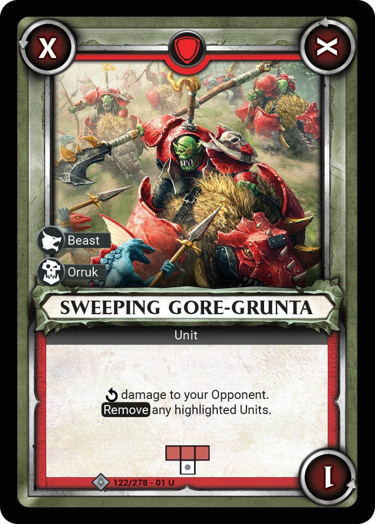 Sweeping Gore-Grunta (Unclaimed) (WHAOSC) - Warhammer Age of Sigmar Champions TCG Single