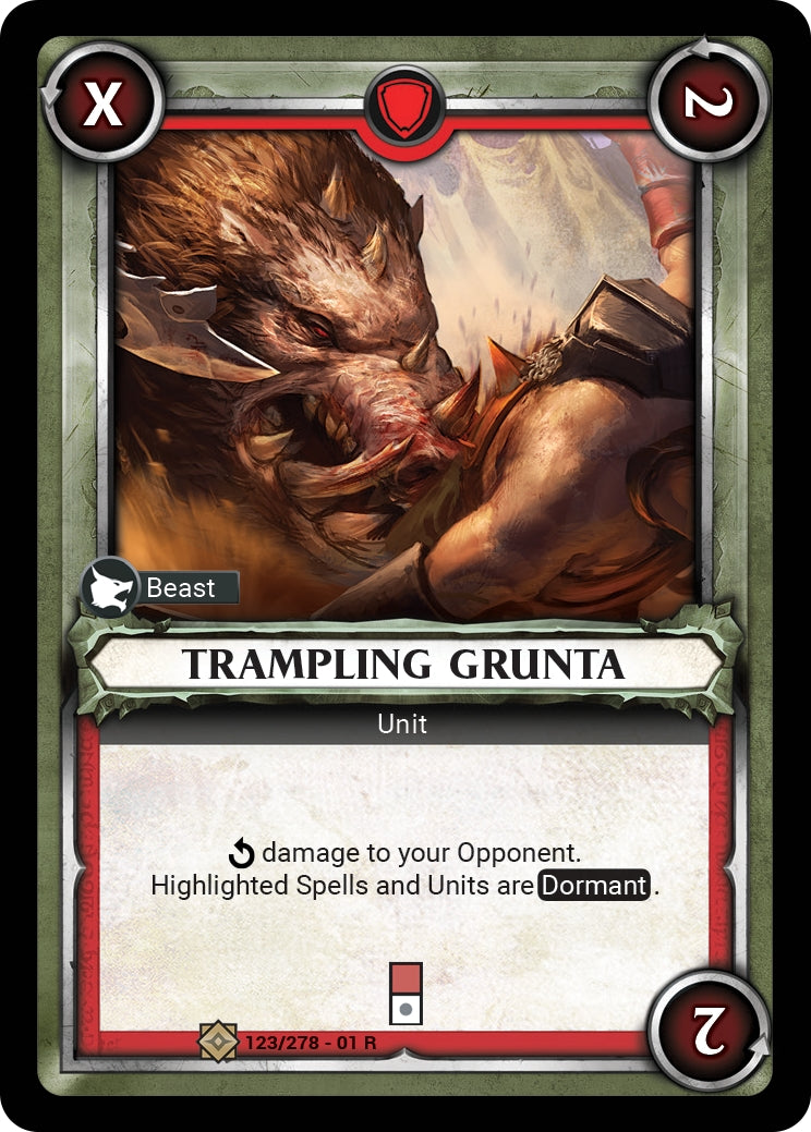 Trampling Grunta (Unclaimed) (WHAOSC) - Warhammer Age of Sigmar Champions TCG Single