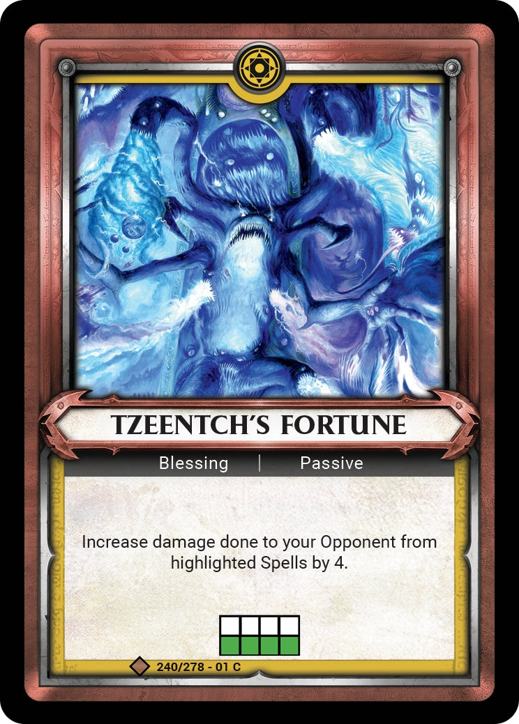 Tzeentch’s Fortune (Unclaimed) (WHAOSC) - Warhammer Age of Sigmar Champions TCG Single