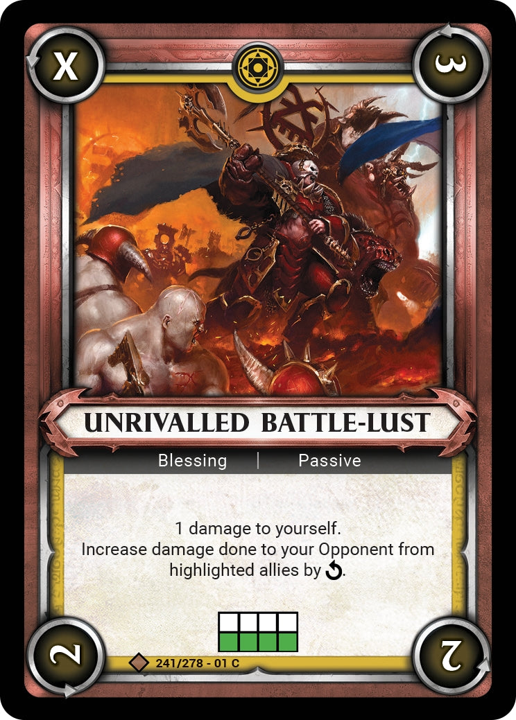 Unrivalled Battle-Lust (Unclaimed) (WHAOSC) - Warhammer Age of Sigmar Champions TCG Single