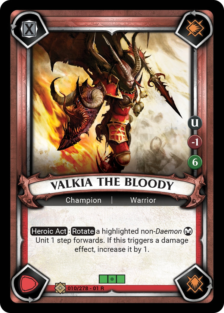 Valkia the Bloody (Claimed) (WHAOSC) - Warhammer Age of Sigmar Champions TCG Single