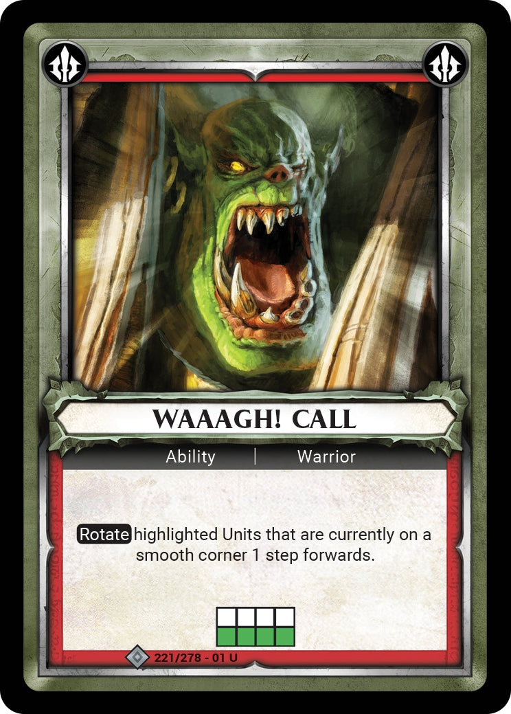 Waaagh! Call (Unclaimed) (WHAOSC) - Warhammer Age of Sigmar Champions TCG Single