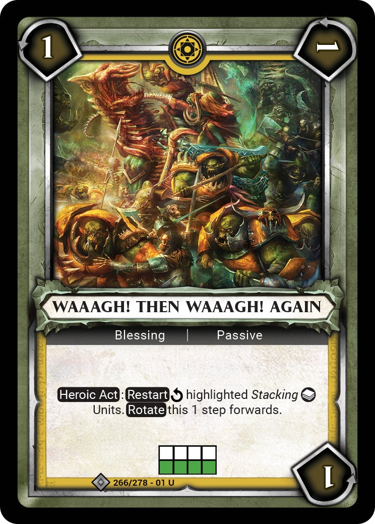 Waaagh! then Waaagh! Again (Unclaimed) (WHAOSC) - Warhammer Age of Sigmar Champions TCG Single
