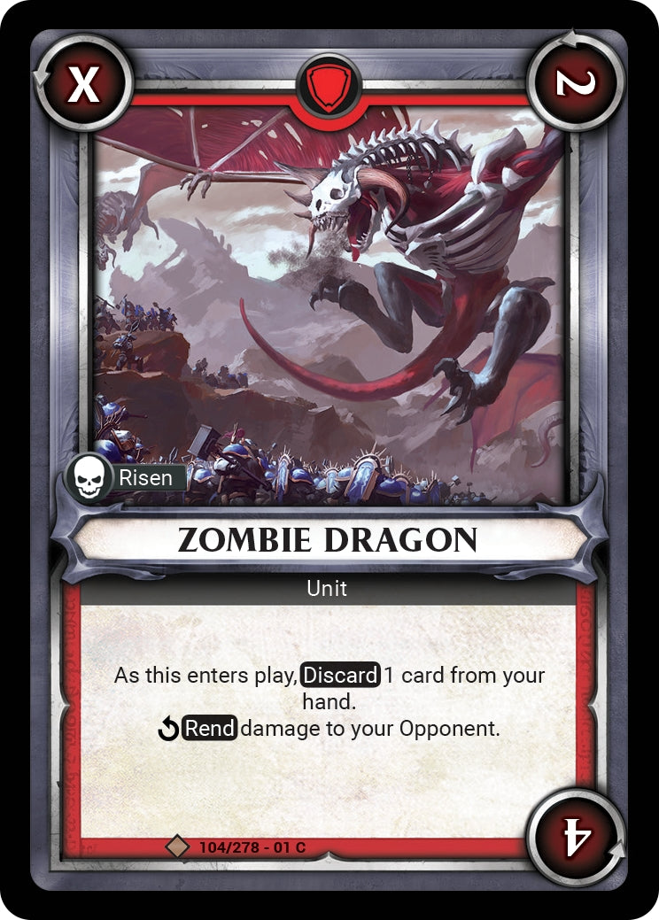 Zombie Dragon (Unclaimed) (WHAOSC) - Warhammer Age of Sigmar Champions TCG Single