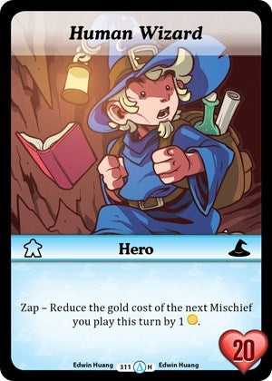Human Wizard (Alt 2) (311) [MUNS1] - Munchkin CCG Single