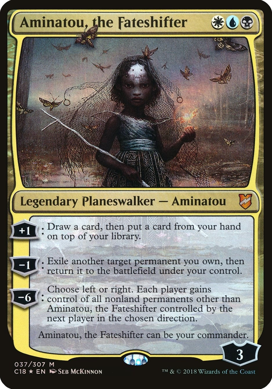 Aminatou the Fateshifter (Commander 2018) (37) [OVER] - MTG Single