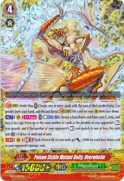 Poison Sickle Mutant Deity Overwhelm (440) [PR] - Cardfight Vanguard Single