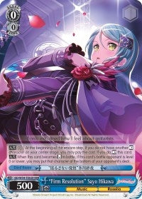 ’Firm Resolution’ Sayo Hikawa (RRR) (5402) [BD/W54] - Weiss Schwarz Single