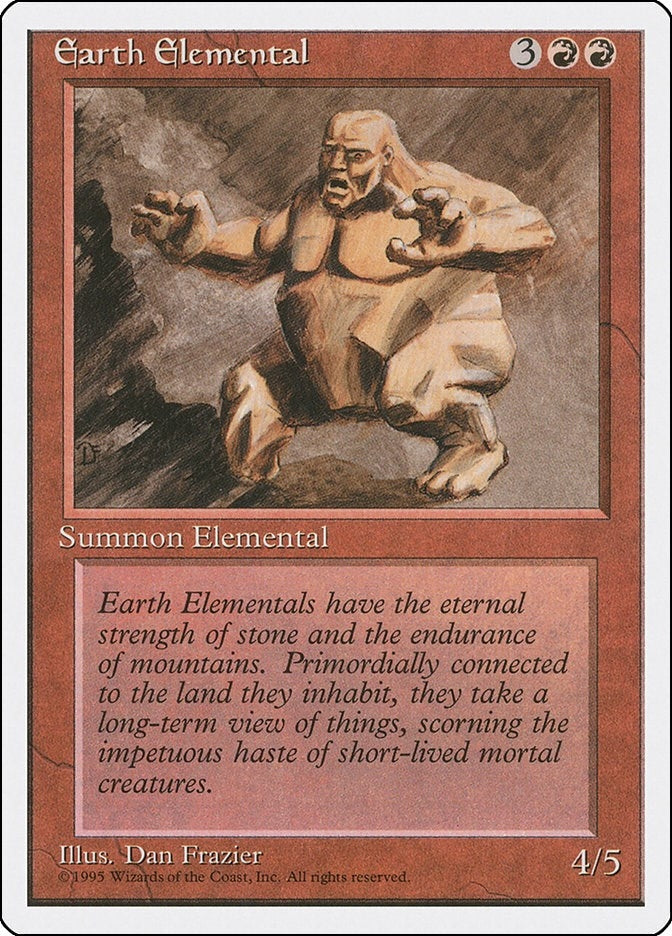 Earth Elemental [4ED] - MTG Single