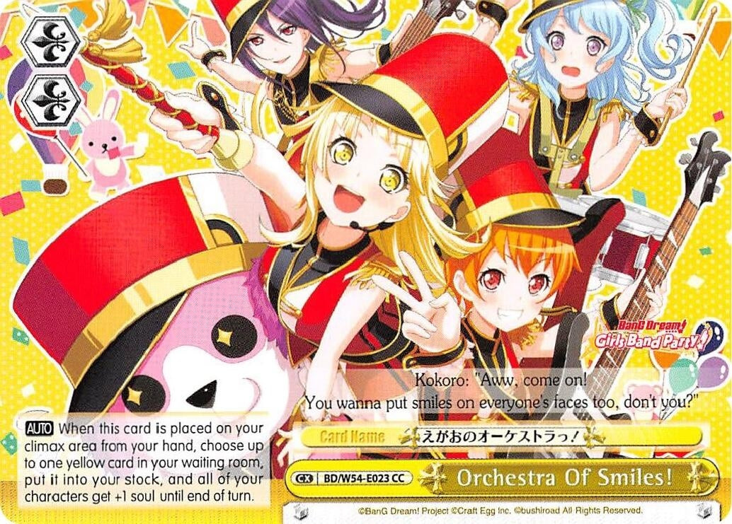 Orchestra Of Smiles! (54023) [BD/W54] - Weiss Schwarz Single