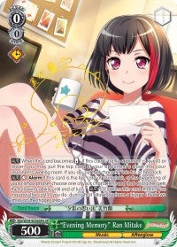 ’Evening Memory’ Ran Mitake (A) (SP) (54026) [BD/W54] - Weiss Schwarz Single