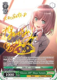 ’Glasses Off’ Maya Yamato (A) (SP) (54028) [BD/W54] - Weiss Schwarz Single