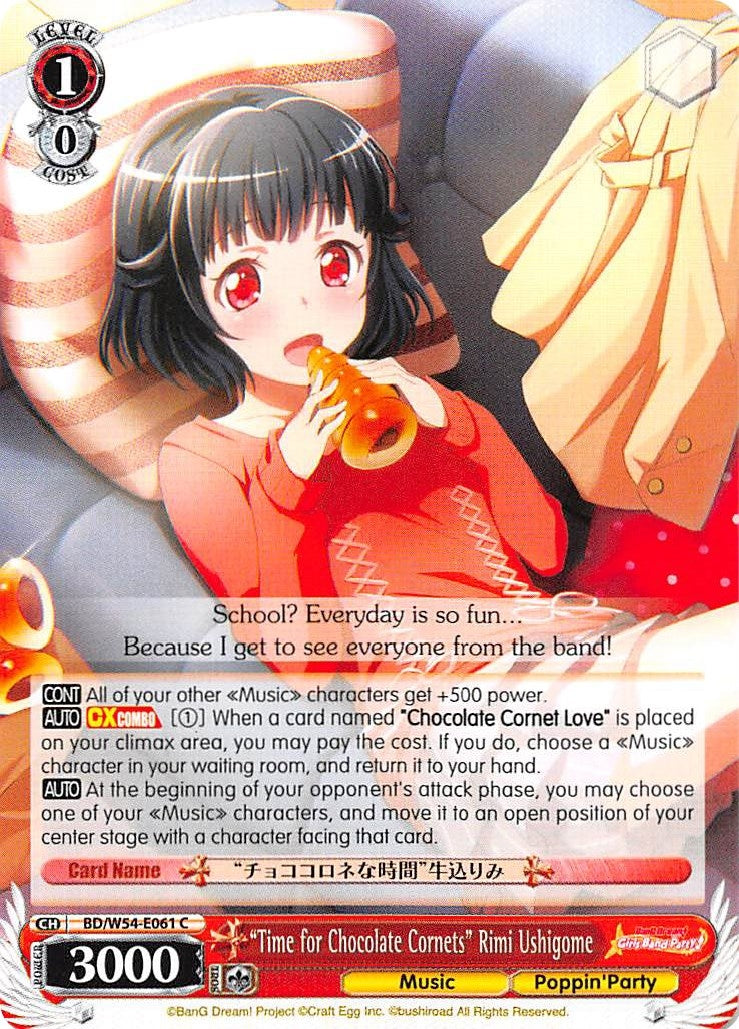 ’Time for Chocolate Cornets’ Rimi Ushigome (54061) [BD/W54] - Weiss Schwarz Single