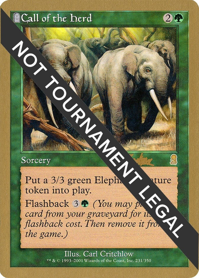 Call of the Herd - 2002 Brian Kibler (ODY) [WCD] - MTG Single