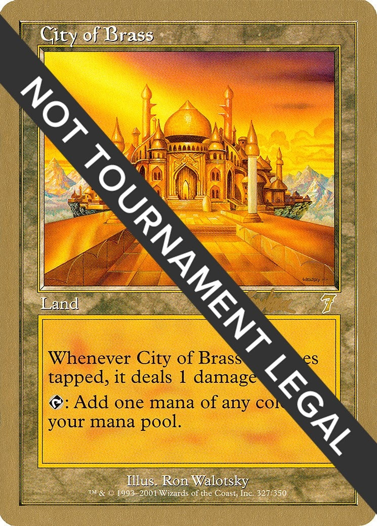 City of Brass - 2002 Brian Kibler (7ED) [WCD] - MTG Single