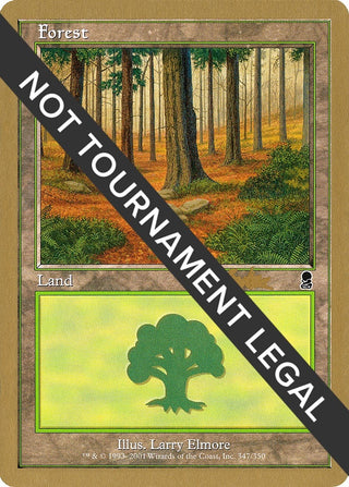 Forest (347) - 2002 Brian Kibler (ODY) [WCD] - MTG Single