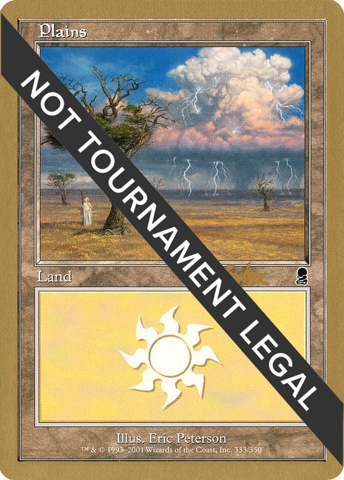 Plains (333) - 2002 Brian Kibler (ODY) [WCD] - MTG Single