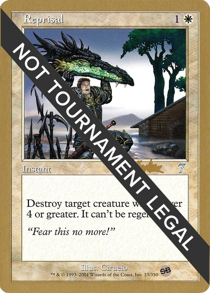 Reprisal - 2002 Brian Kibler (7ED) (SB) [WCD] - MTG Single